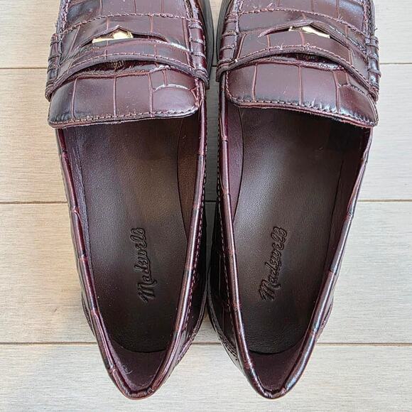Madewell brown leather loafers with - Picture 4 of 6